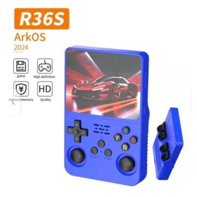 BLACKJAGO R36S CONSOLA VIDEOJUEGOS PORTÁTIL RETRO 128GB 15000 JUEGOS CLÁSICOS AZUL R36S