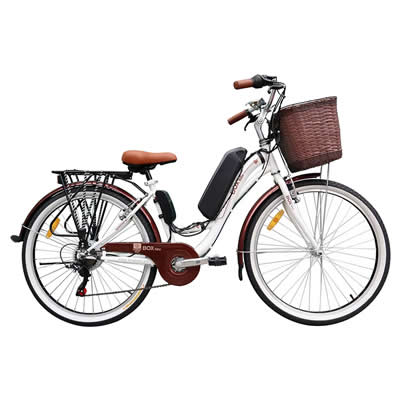 BOX BIKE BICICLETA ELECTRICA MODELO VINTAGE ROMANTICA ARO 26