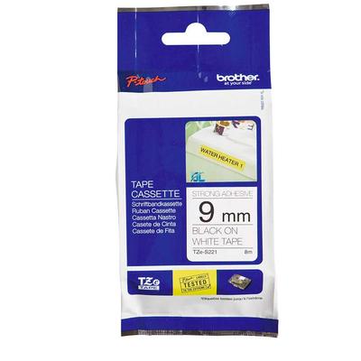 BROTHER TZE-S221 CINTA NEGRO SOBRE BLANCO INDUSTRIAL 9MM TZE-S221