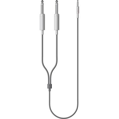 CABLE AUDIO ESTEREO MINI A DOBLE 1/4 BLANCO GRIS 47.2 PULGADAS TEENAGE ENGINEERING CABLE TEENAGE