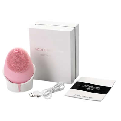 CEPILLO ROSTRO SM TODO TIPO DE PIEL LIMPIEZA PROFUNDA EXFOLIANTE SILICONA CARGA