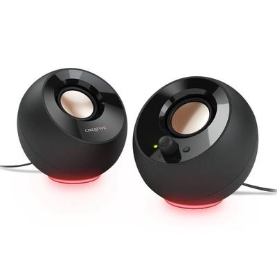 CREATIVE PARLANTE 2.0 PEBBLE SE RGB USB-C 3.5MM NEGRO