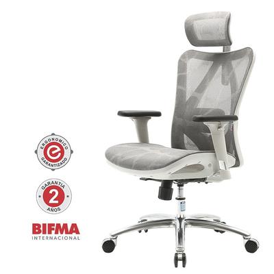 DECORPLAS QATAR SILLA GIRATORIA ERGONÓMICA BRAZOS REGULABLES 3D GRIS QATAR