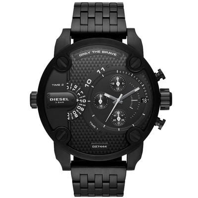 DIESEL RELOJ ANALOGO HOMBRE DZ7444 LITTLE DADDY DOBLE HORA FECHA CRONOMETRO ACERO INOXIDABLE