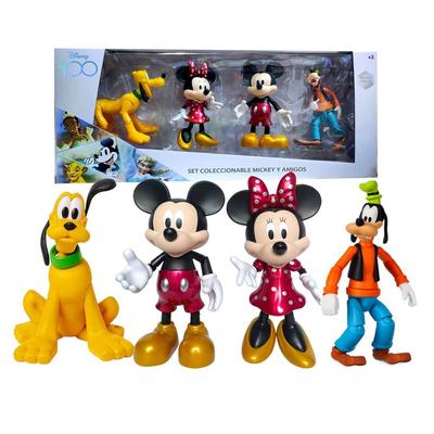 DISNEY SET DE FIGURAS ARTICULABLES MICKEY MOUSE Y SUS AMIGOS 4PZS