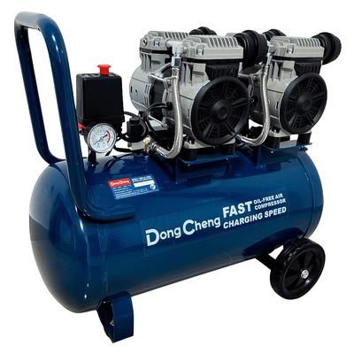 DONGCHENG COMPRESORA SILENCIOSA SIN ACEITE INDUSTRIAL DQE1100X2/50L 50 LITROS 2200W
