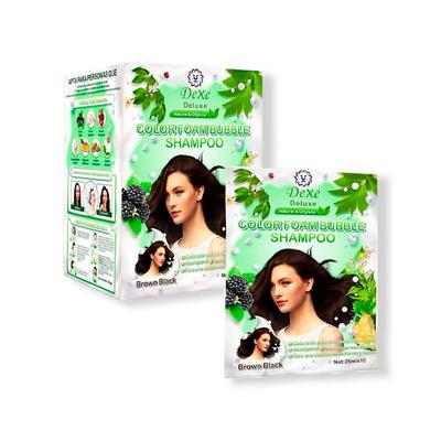 DR RASHEL SHAMPOO PINTA CANAS MARRON OSCURO DEXE 10 PIEZAS