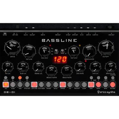 ERICA SYNTHS BASSLINE DB-01 SINTETIZADOR ESCRITORIO ANALOGICO FILTRO ACIDO DB-01
