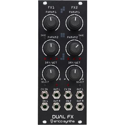 ERICA SYNTHS MODULO EURORACK DUAL FX 10 HP DOS SECCIONES FX IDENTICAS 8 EFECTOS ESTEREO