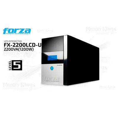 FORZA FX-2200LCD-U UPS 2200VA 1200W 8 OUT 220V FX-2200LCD-U