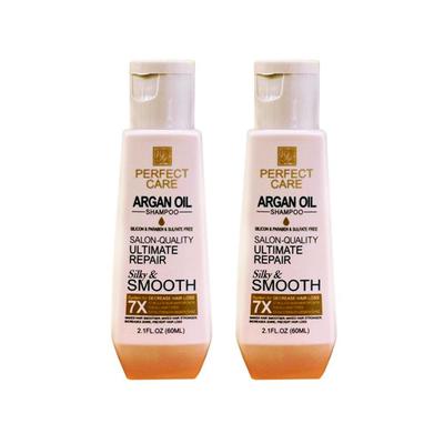 FRUIT OF THE WOKALI PERFECT CARE SHAMPOO ARGAN OIL 60ML 2 UNIDADES