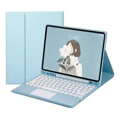 FUNDA CON TECLADO TOUCH PARA IPAD PRO 2DA GEN 11" AZUL RESISTENTE