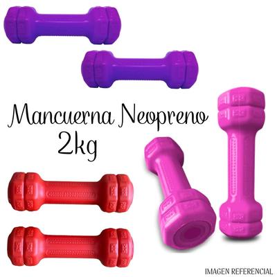 GENÉRICO MANCUERNAS DE NEOPRENO DE 2 KG MR MAN-NEO-2KG-M