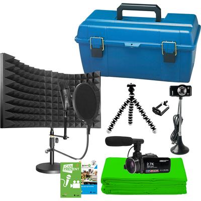 HAMILTONBUHL KIT DELUXE ESTUDIO PRODUCCION MICROFONO USB CARDIOIDE WEBCAM HD KIT PRODUCCION