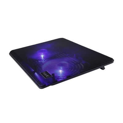 HAVIT COOLER PARA LAPTOP PORTATIL ULTRA DELGADA HVF2035 SILENCIOSO SOPORTE ALTURA REGULABLE NEGRO
