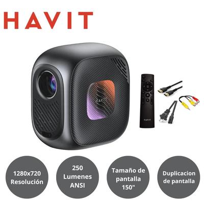HAVIT PJ215_PRO PROYECTOR 250 ANSI LUMENS 4K 150" WIFI NEGRO PJ215_PRO