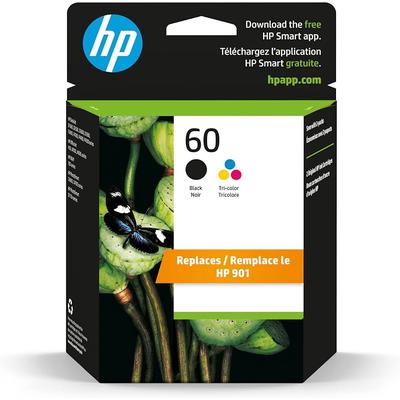 HP DOS CARTUCHOS DE TINTA ORIGINAL 60 COLOR NEGRO Y TRICOLOR N9H63FN