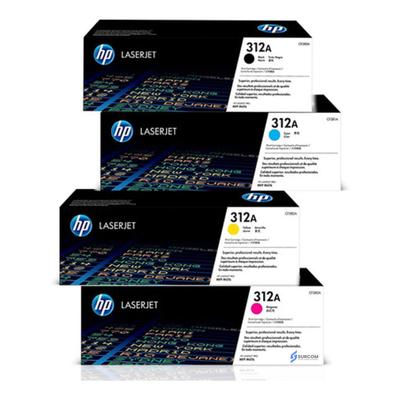 HP KIT TONER 312A CYAN MAGENTA YELLOW BLACK PACK COMPLETO
