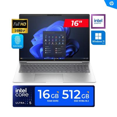 HP LAPTOP PROBOOK 460 G11 15.6 FHD CORE ULTRA I5 125U 4.30GHZ 16GB DDR5 512GB SSD WINDOWS 11 PRO PROBOOK 460 G11