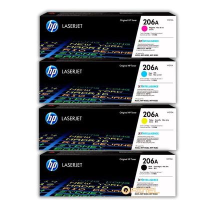 HP W2110A KIT TONER 206A NEGRO CIAN MAGENTA AMARILLO ORIGINAL W2110A