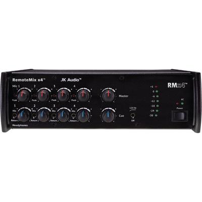 JK AUDIO REMOTEMIX X4 MEZCLADOR CAMPO BROADCAST 4 ENTRADAS MICROFONO BAJO RUIDO SAL