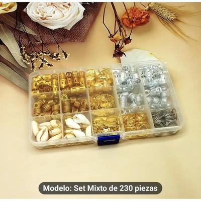 KIT DE 230 PIEZAS PARA DREADLOCKS DIY ESTILO HIP HOP PUNK