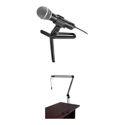KIT MICROFONO AUDIO-TECHNICA ATR2100X-USB BRAZO SOPORTE USB XLR ATR2100X-USB