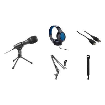 KIT MICROFONO DINAMICO CARDIOIDE USB/XLR AUDIO-TECHNICA AT2005USB PODCASTING GRABACION AT2005USB