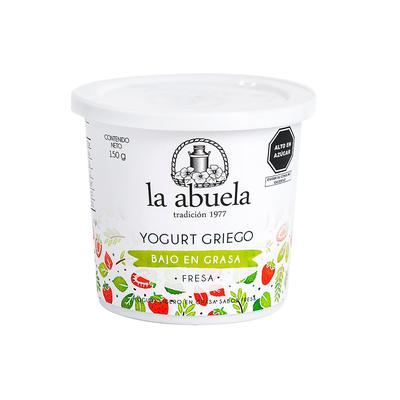 LA ABUELA YOGURT GRIEGO DE FRESA BAJO EN GRASA 150G