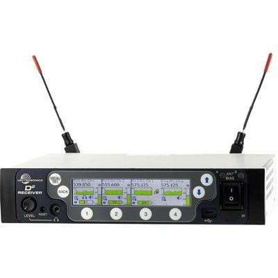 LECTROSONICS DSQD RECEPTOR INALAMBRICO DIGITAL 4 CANALES DANTE 470-608MHZ DSQD