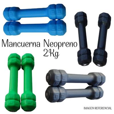 MANCUERNAS DE NEOPRENO DE 2 KG NZ MAN-NEO-2KG-H