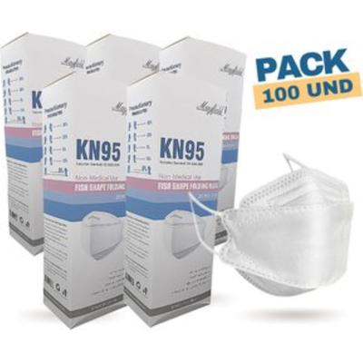 MASCARILLA KN95 FISH SHAPE 100 UNIDADES / PACK DE 5 CAJAS