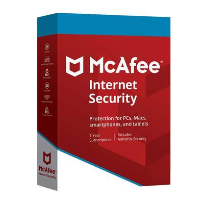 MCAFEE ANTIVIRUS DIGITAL INTERNET SECURITY 1 PC 1 AÑO