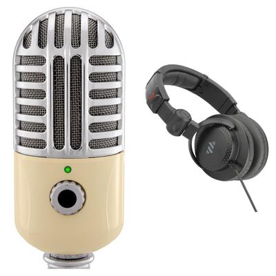 MICROFONO CONDENSADOR USB POLSEN RC-77-U AURICULARES ESTUDIO CERRADOS RC-77-U