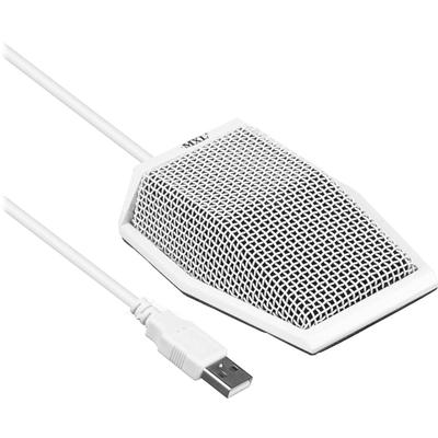MICROFONO CONFERENCIA PORTATIL USB MXL AC-404 BLANCO SONIDO CLARO 3 CAPSULAS AC-404