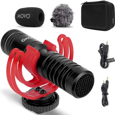 MICROFONO VIDEO MOVO PHOTO VXR10 CARDIOIDE ROSA SHOTGUN PATRON POLAR RESPUESTA VXR10