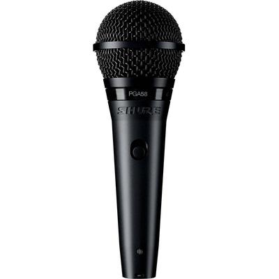 MICROFONO VOCAL DINAMICO CARDIOIDE SHURE PGA58-QTR CABLE XLR A 1/4 AJUSTE CARDIOIDE PGA58-QTR