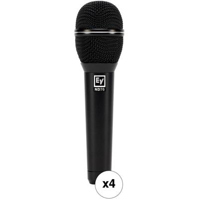 MICROFONO VOCAL DINAMICO ELECTRO-VOICE ND76 CARDIOIDE PAQUETE 4 SONIDO VIVO ND76