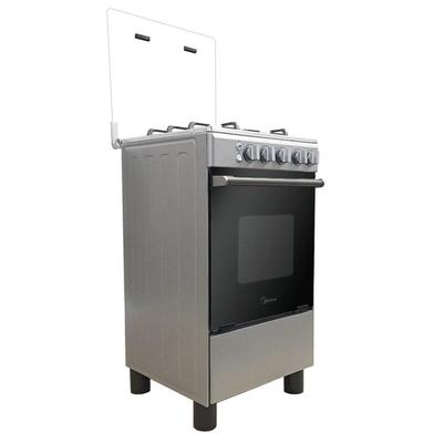 MIDEA COCINA A GAS 20 4Q PTA ESPEJO SILVER MGS20FOLJAGGPE