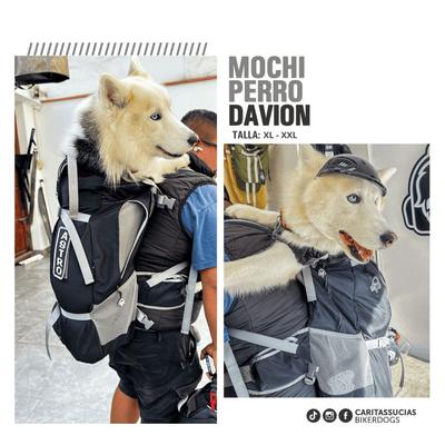 MOCHILA TRANSPORTADORA PARA PERRO DAVION CARITAS SUCIAS TALLA XL 24 KG