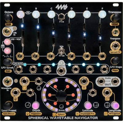 MODULO EURORACK 4MS SPHERICAL WAVETABLE NAVIGATOR SINTETIZADOR 6 CANALES CONTROLES INTUITIVOS SPHERICAL WAVETABLE