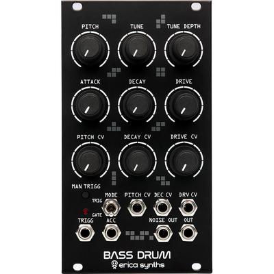MODULO EURORACK ERICA SYNTHS BASS DRUM2 14HP ANALOGICO CONTROL CV BASS DRUM2