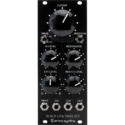 MODULO EURORACK ERICA SYNTHS BLACK FILTRO PASA-BAJOS 10HP VCF ANALOGICO BLACK FILTRO BAJOS