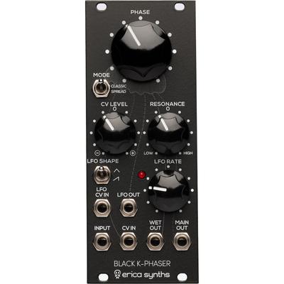 MODULO EURORACK ERICA SYNTHS BLACK K-PHASER 10HP PHASER ALEMAN 8 FILTROS BLACK K-PHASER