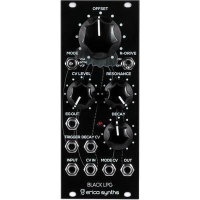 MODULO EURORACK ERICA SYNTHS BLACK LPG FILTRO PASABAJOS ANALOGICO VACTROLS BLACK LPG