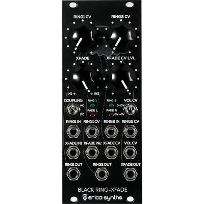 MODULO EURORACK ERICA SYNTHS BLACK RING-XFADE 10HP RINGMODULADOR WAVESHAPER BLACK RING-XFADE