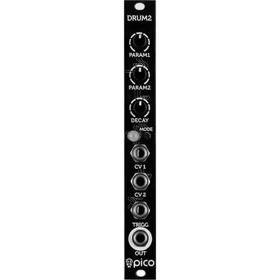 MODULO EURORACK ERICA SYNTHS PICO DRUM2 3HP SINTETIZADOR PERCUSION 8 ALGORITMOS PICO DRUM2