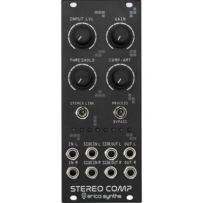 MODULO EURORACK ERICA SYNTHS STEREO COMPRESSOR 10HP COMPRESOR ESTEREO CHIP THAT STEREO COMPRESSOR