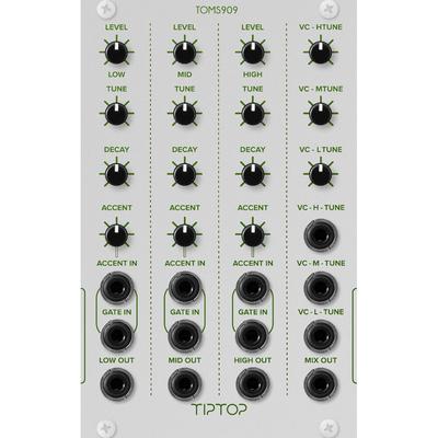 MODULO EURORACK TIPTOP AUDIO TOMS909 BATERIA TOM TR-808 SONIDOS ALTOS TOMS909