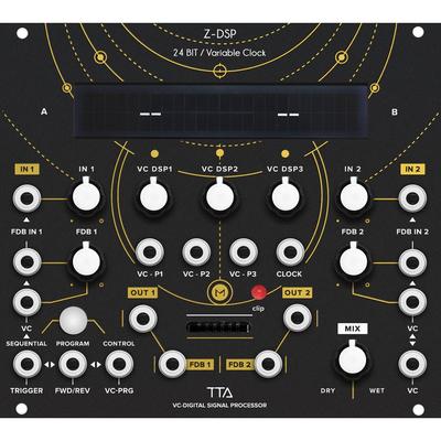 MODULO EURORACK TIPTOP AUDIO Z-DSP PROCESADOR SEÑAL DIGITAL CONTROL VOLTAJE 28HP NEGRO Z-DSP